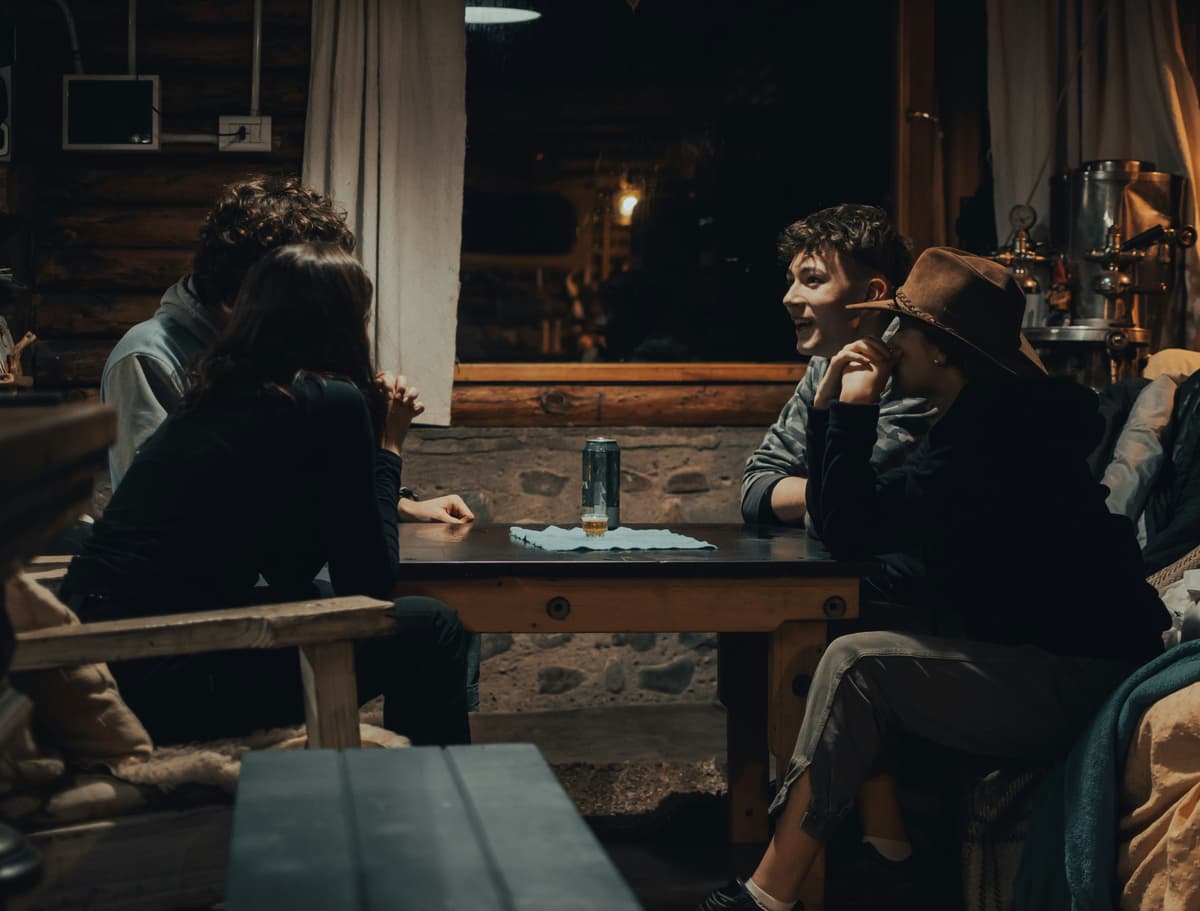 People meeting in person